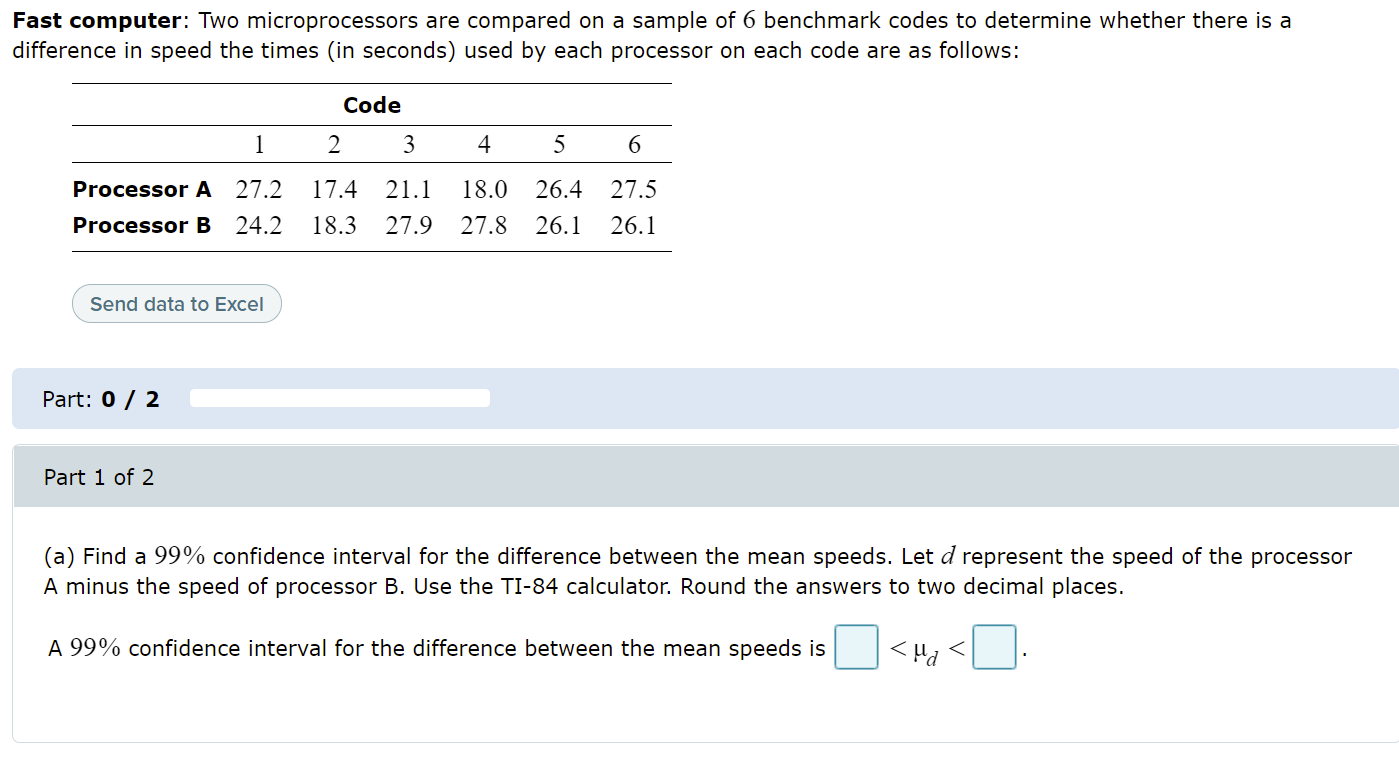 Solved Fast computer: Two microprocessors are compared on a | Chegg.com