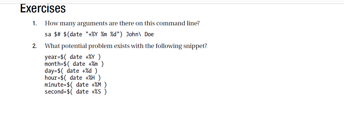 Solved Exercises 1. How many arguments are there on this | Chegg.com