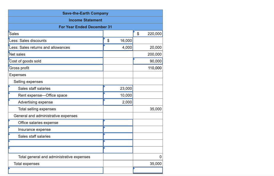 Solved Save-the-Earth Company reports the following income | Chegg.com