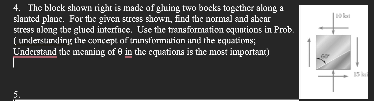 Solved 4. The block shown right is made of gluing two bocks | Chegg.com