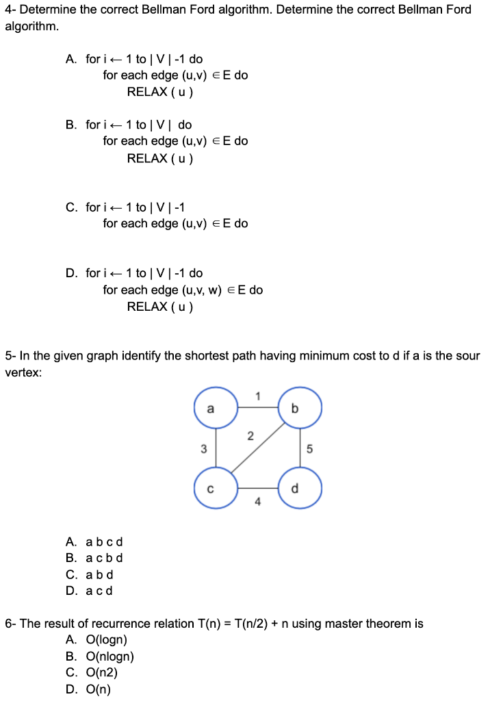 Solved True Or False 1 A Function F N 2 N If There Ex Chegg Com