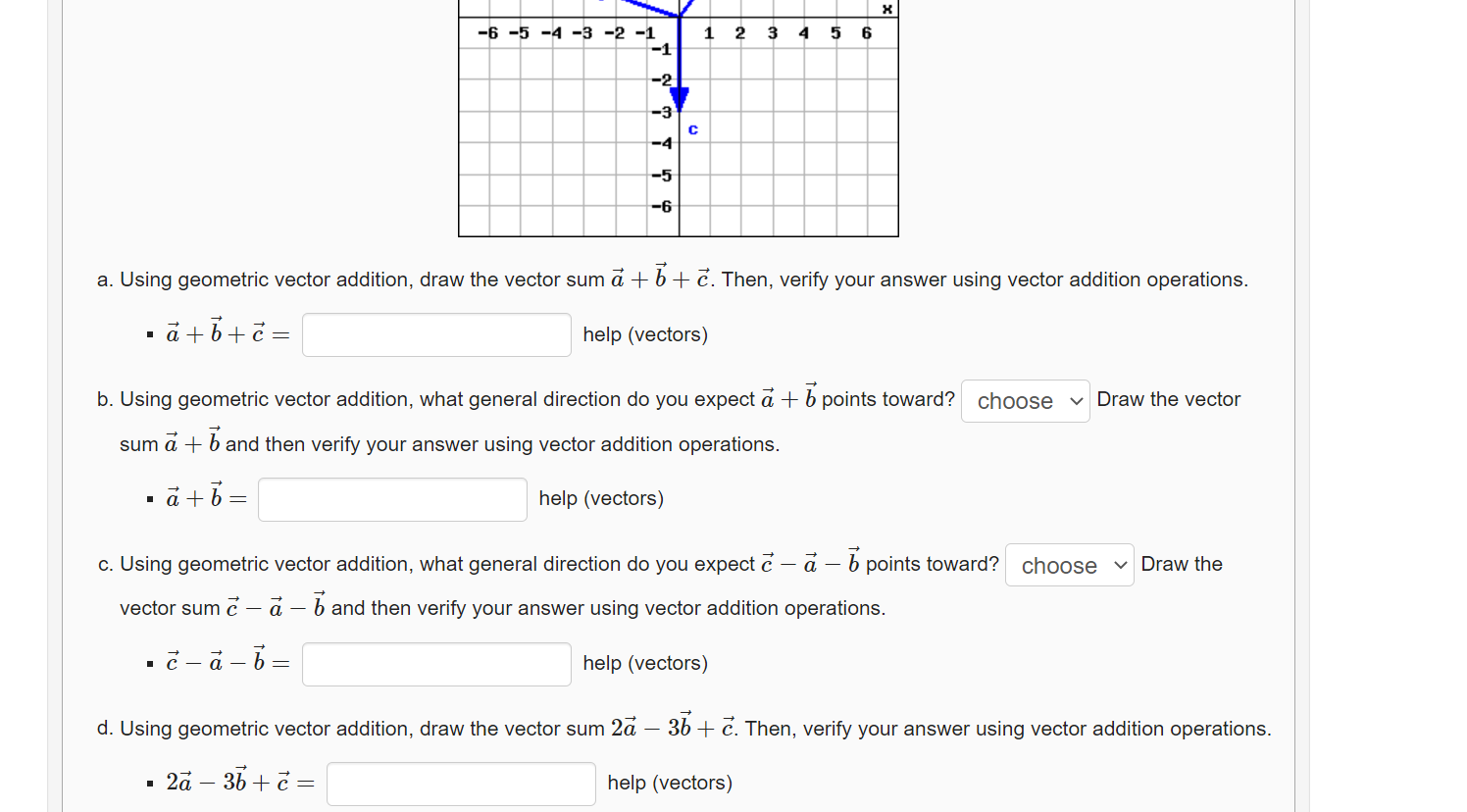 Solved у 6 5 4 3 2 b 1 1 -6 -5 -4 -3 -2 -1 -1 5 6 -2 -3 с -4 | Chegg.com
