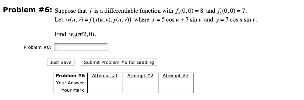 Solved Problem 6 Suppose That F Is A Differentiable Fun Chegg Com