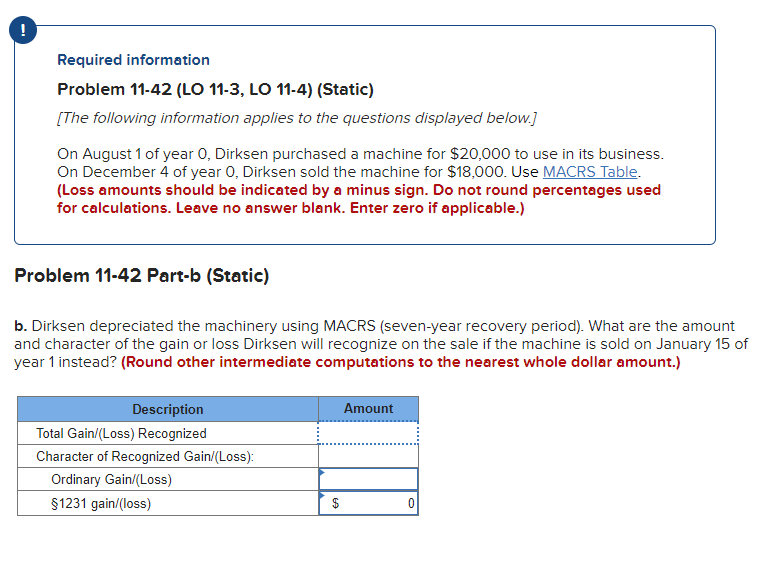 assignment loss code mg