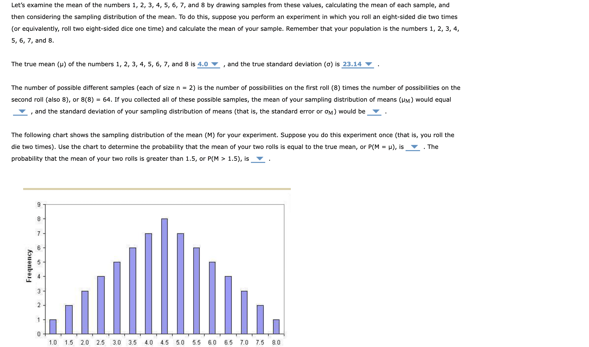 Solved Let's examine the mean of the numbers 1,2,3,4,5,6,7, | Chegg.com