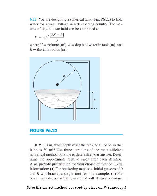 Solved 6.22 You are designing a spherical tank (Fig. P6.22) | Chegg.com
