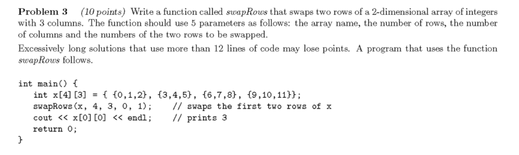 Solved Problem 3 (10 points) Write a function called | Chegg.com