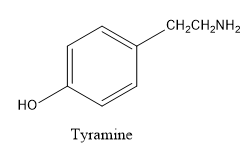 Solved Tyramine Is An Alkaloid Found Among Other Places In Mist Chegg Com