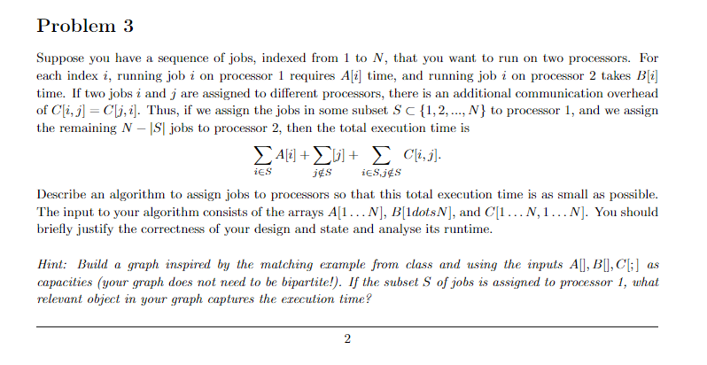 Solved Problem 3 Suppose you have a sequence of jobs, | Chegg.com