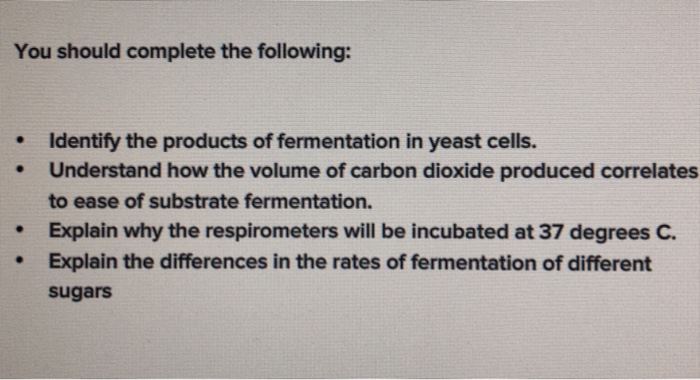 Solved You Should Complete The Following: . Identify The | Chegg.com