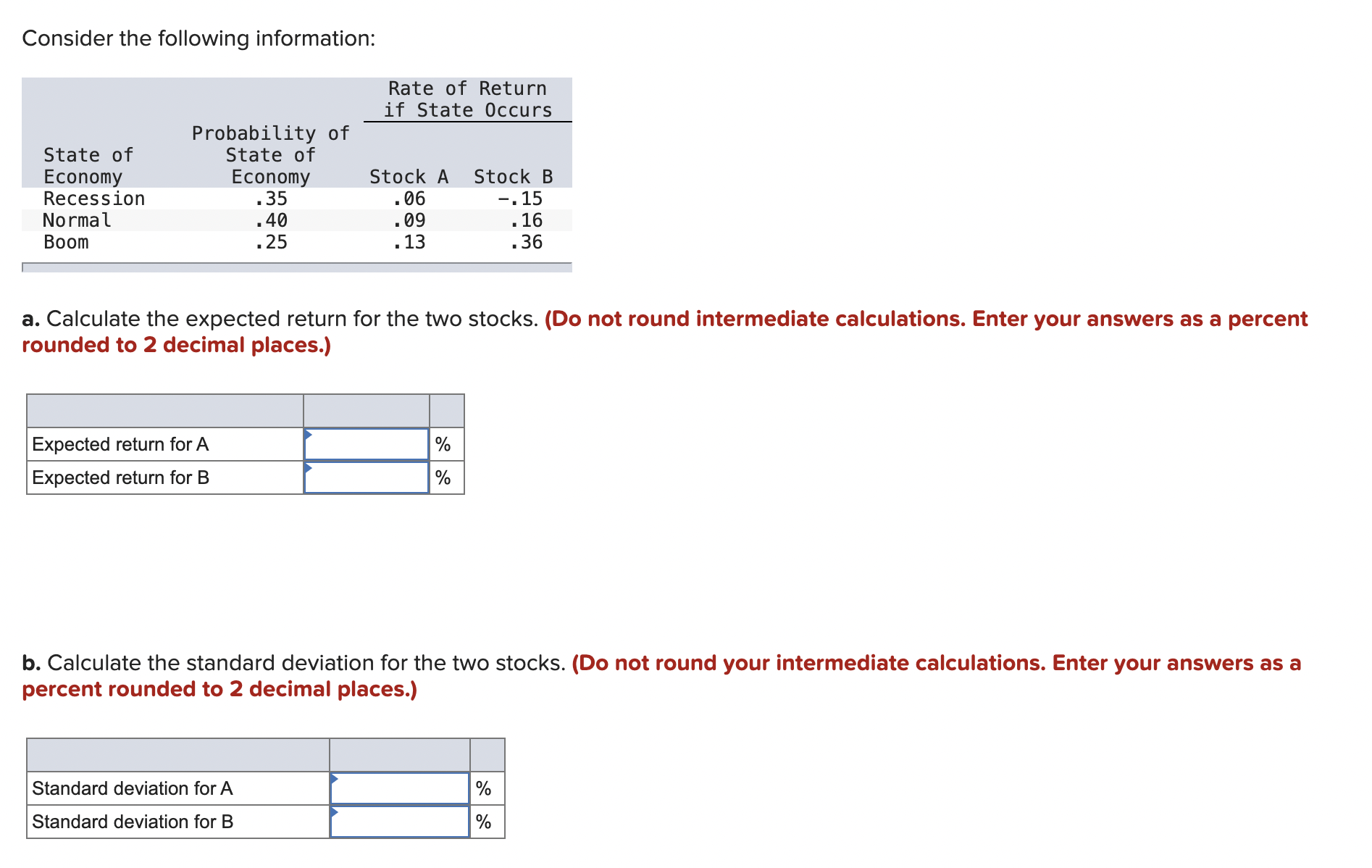 Solved Consider The Following Information:a. ﻿Calculate The | Chegg.com