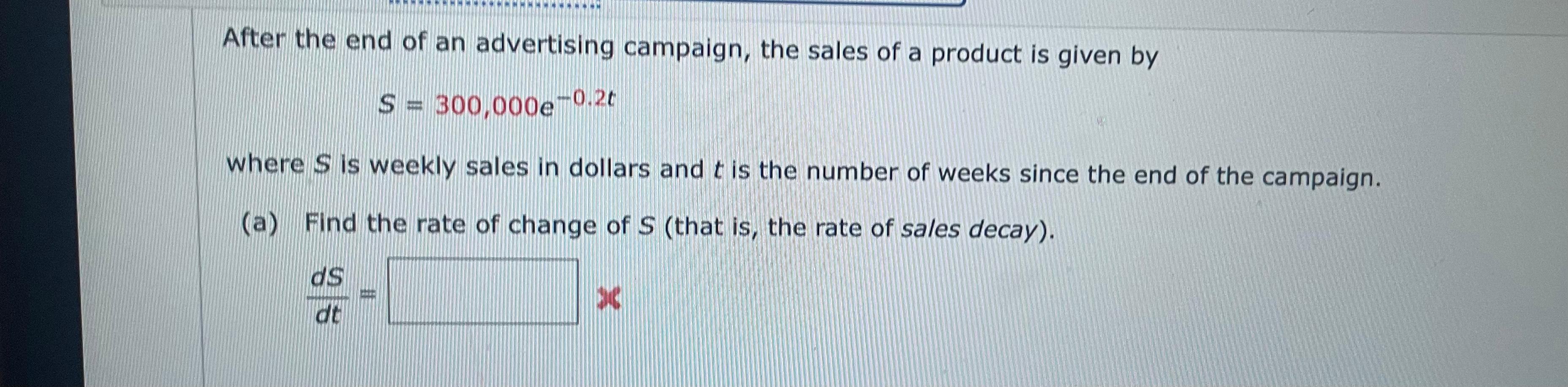 solved-after-the-end-of-an-advertising-campaign-the-sales-chegg