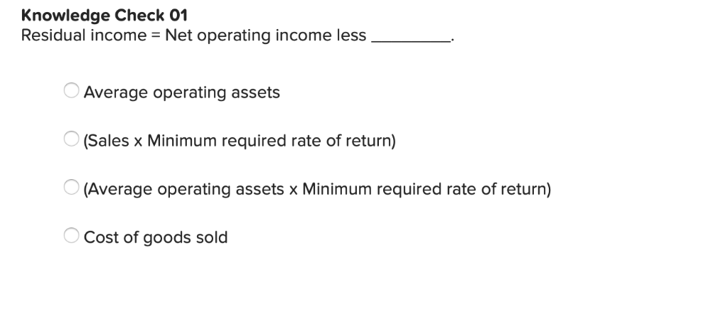 Solved Knowledge Check 01 When a manager has control over | Chegg.com
