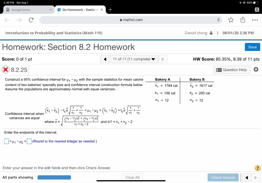 Solved 2:36 PM Sat Aug 1 . 48% Assignments Do Homework - | Chegg.com