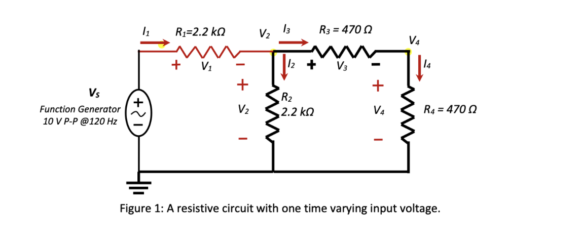 Solved Figure 1: A resistive circuit with one time varying | Chegg.com