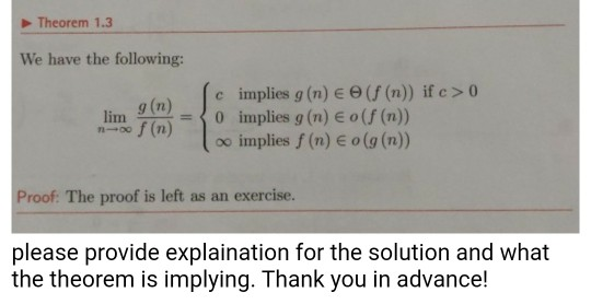 Solved Please Provide Explaination For The Solution And W Chegg Com