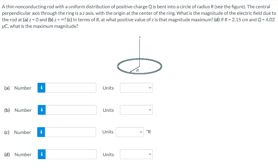 Solved A Thin Nonconducting Rod With A Uniform Distribution | Chegg.com