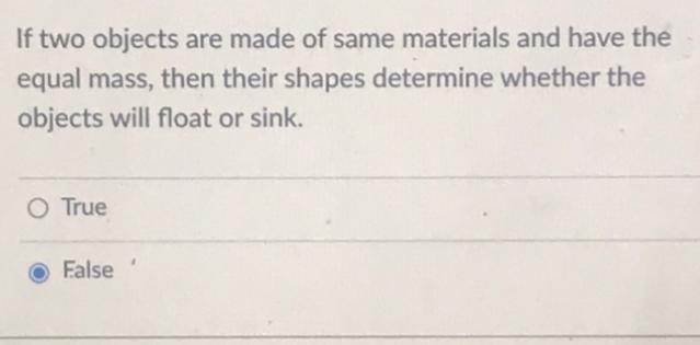 Solved If two objects are made of same materials and have | Chegg.com