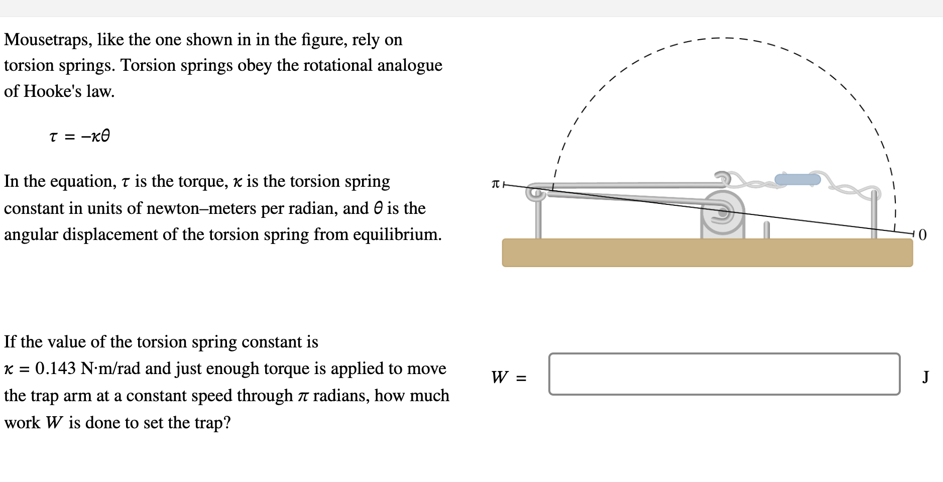 Solved Mousetraps, like the one shown in in the figure, rely | Chegg.com