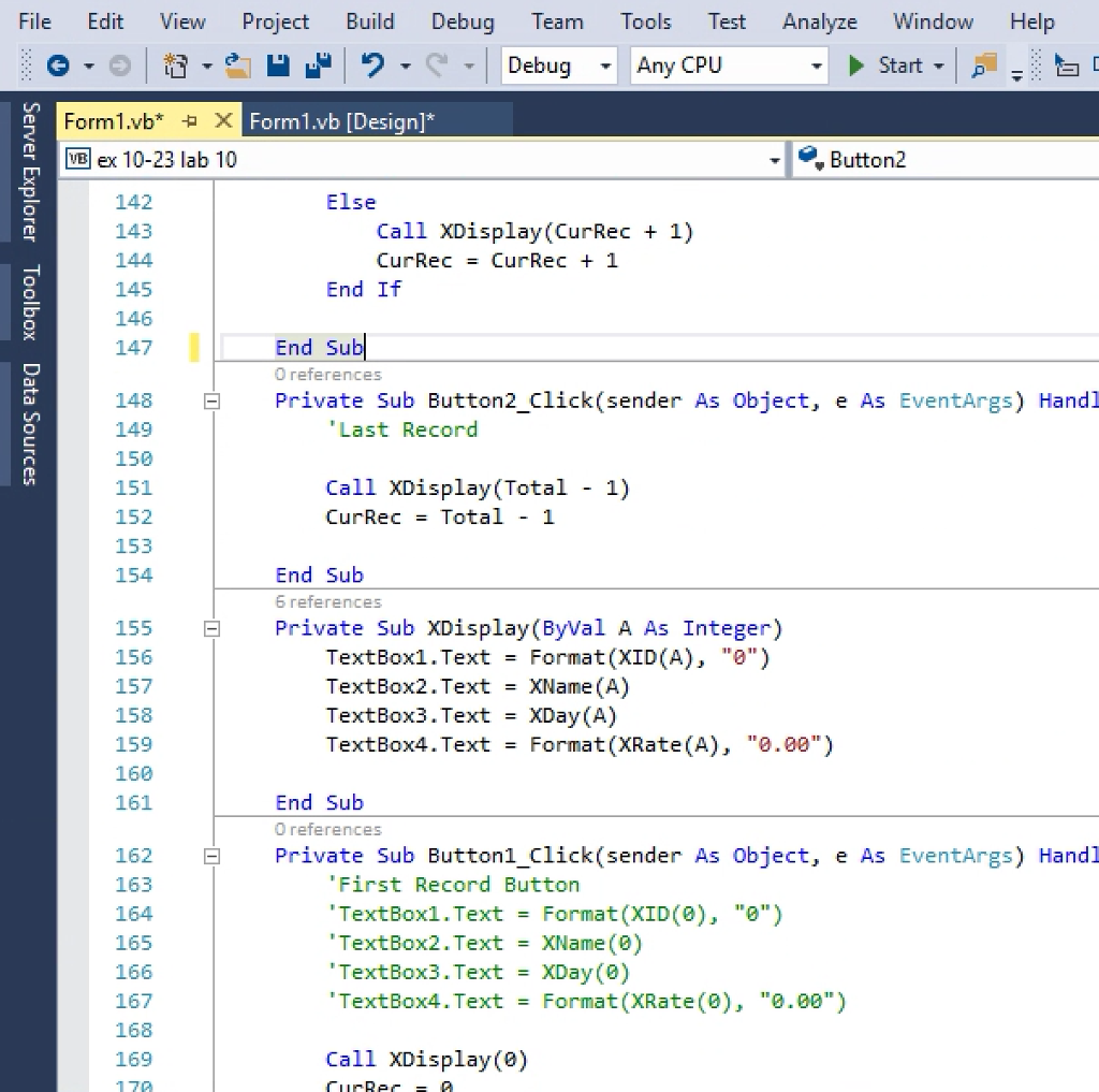 Use Microsoft Visual Studio - Visual Basic - Windows | Chegg.com