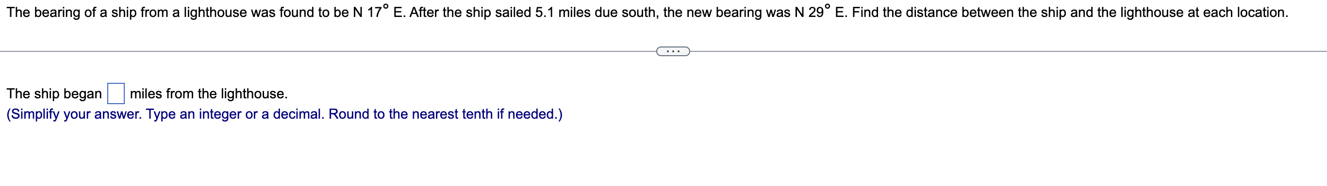 Solved AND the ship ended how many miles away from the | Chegg.com