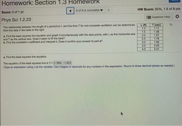 homework section 1.3 statistics