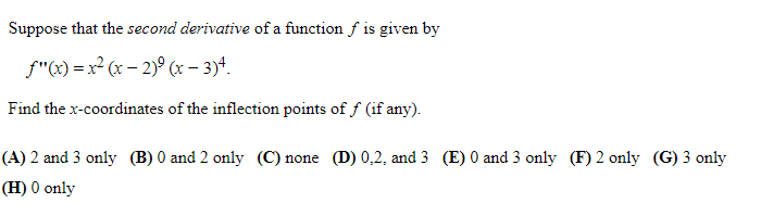 Solved Suppose that the second derivative of a function f is | Chegg.com