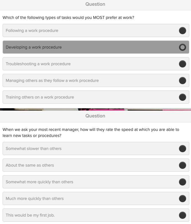 Solved Which of the following types of tasks would you MOST | Chegg.com