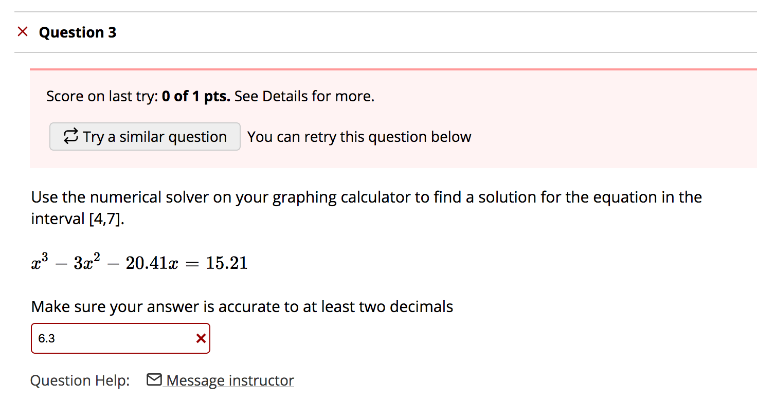 Solved x Question 2 Score on last try: 0 of 1 pts. See | Chegg.com