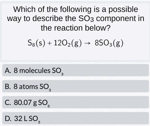 Solved Which of the following is a possible way to describe | Chegg.com