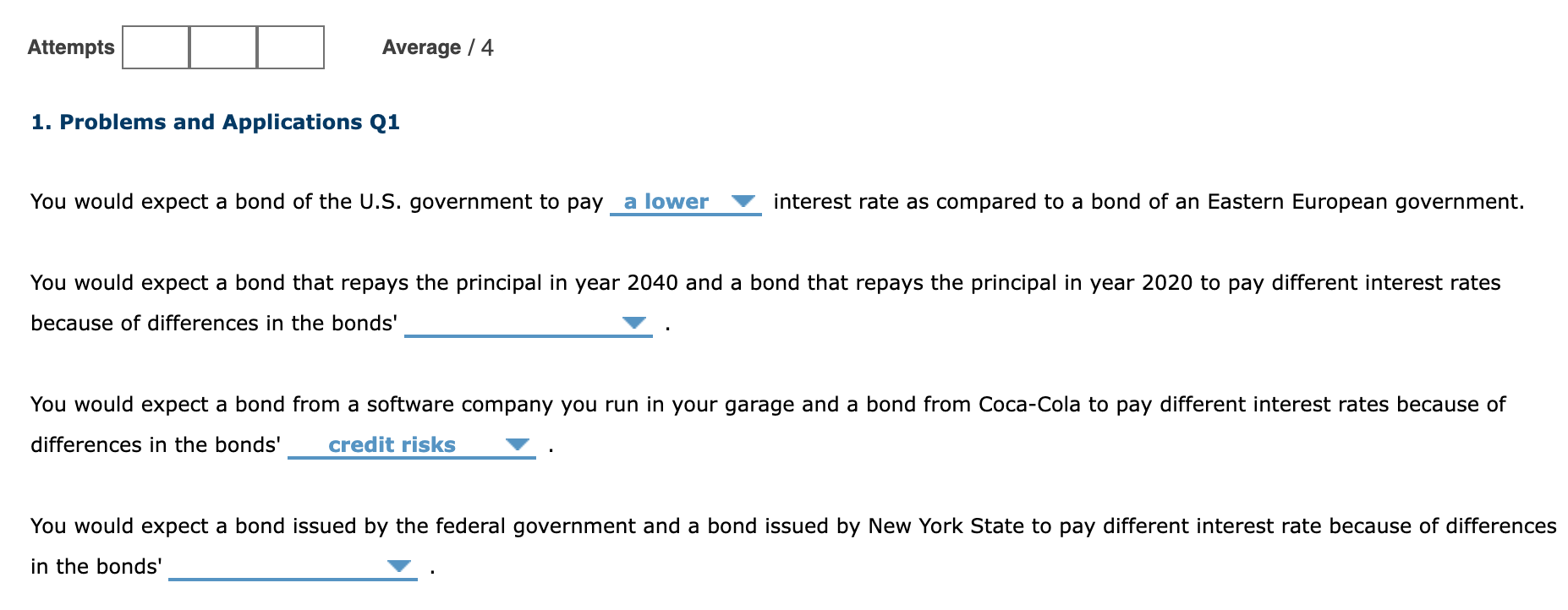 Solved 1. Problems and Applications Q1 You would expect a | Chegg.com