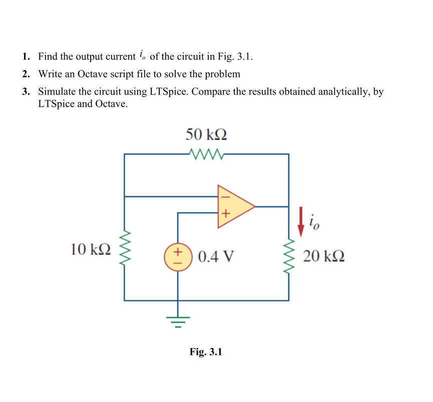 Solved 1. Find the output current io of the circuit in Fig. | Chegg.com
