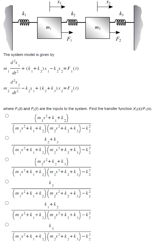 Solved The system model is given by | Chegg.com