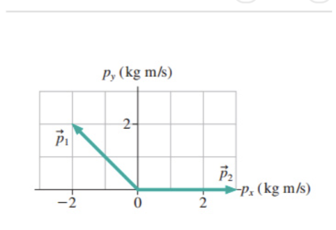 Solved Py (kg m/s) 2- P P2 -Px (kg m/s) -2 0 2 2 An object | Chegg.com