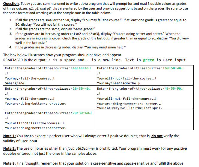 Solved Question: Today you are commissioned to write a Java | Chegg.com