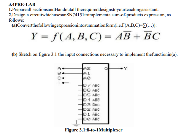 3.Design a circuitwhichusesanSN74138demultiplexerto | Chegg.com