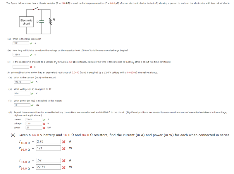 Solved I only need help with the Incorrect ones. If you | Chegg.com