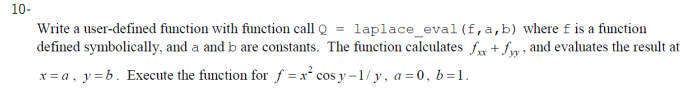 Write A User Defined Function With Function Call Q