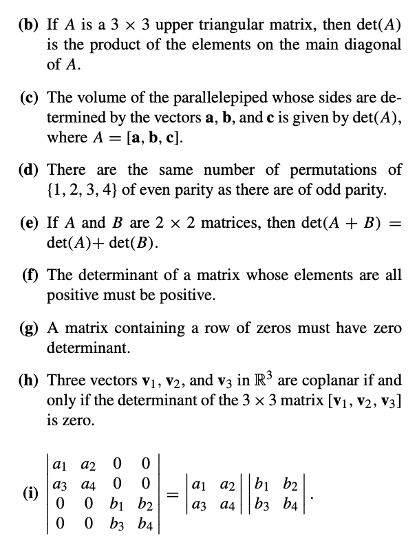 Solved (b) If A is a 3×3 upper triangular matrix, then | Chegg.com