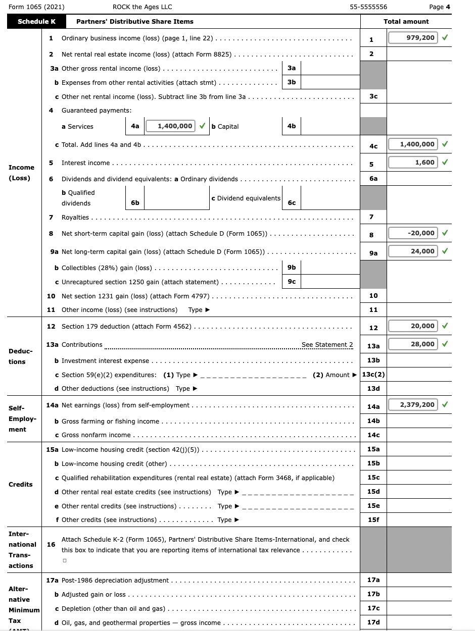 Form 1065 box 2025 20 code z