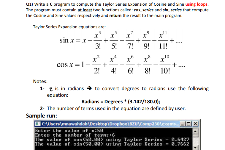 Solved I am trying to solve just the sin part of the problem | Chegg.com