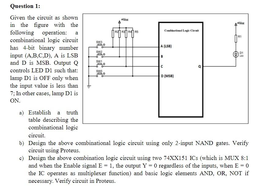 Solved Given The Circuit As Shown In The Figure With The | Chegg.com