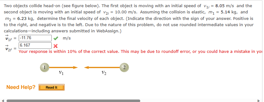 Solved Two Objects Collide Head-on (see Figure Below). The | Chegg.com