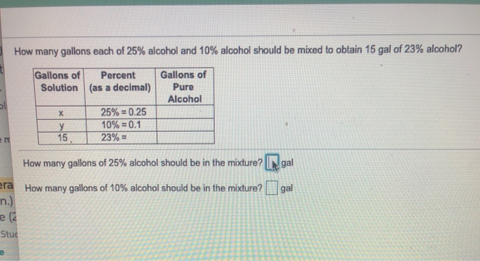 what is 10 percent of 2 gallons