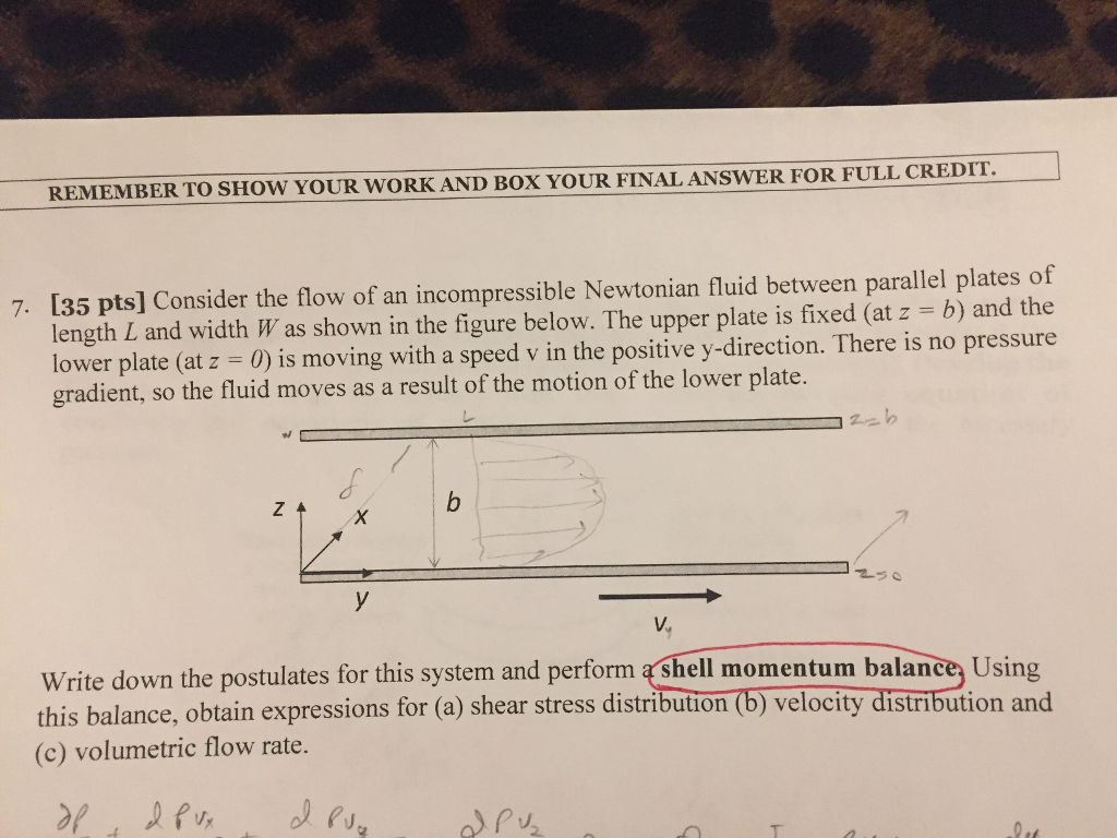 Solved Remember To Show Your Work And Box Your Final Answ Chegg Com