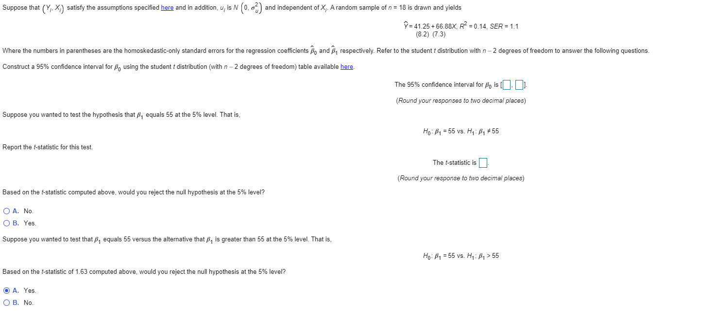 Solved Suppose That Y X Satisfy The Assumptions Speci Chegg Com