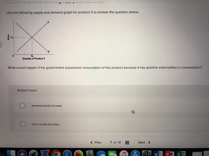 Solved Use the following supply and demand graph for product
