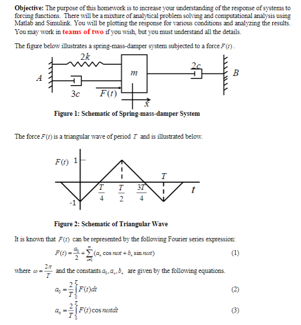 Solved Please Help Solve The Following Vibrations Problem In | Chegg.com