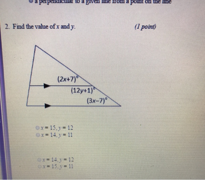 find the value of x and yx 15 y 12