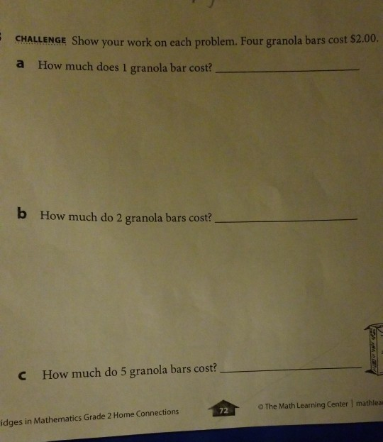 Solved CHALLENGE Show Your Work On Each Problem Four Chegg